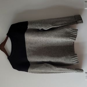 Saturdays NYC Mens Sweater (Black/Grey) - Medium